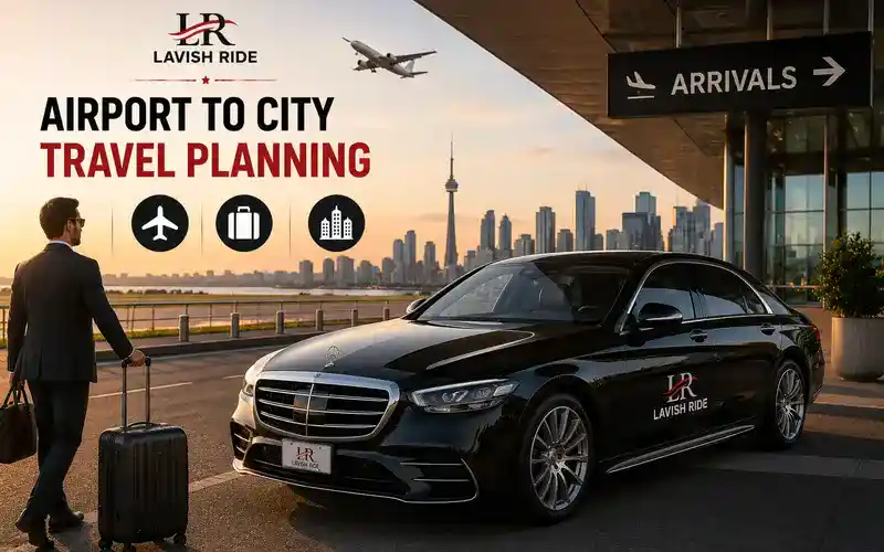 Mercedes-Benz S-Class providing seamless airport-to-city transportation, offering luxury, comfort, luggage convenience, and efficient travel between airports and destinations.